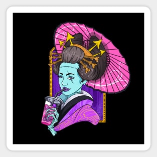 Geisha Girl Zombie Magnet